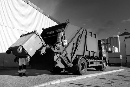 Construction site managed by professional waste clearance team