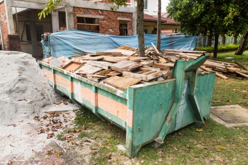 Materials being processed at a regional transfer station